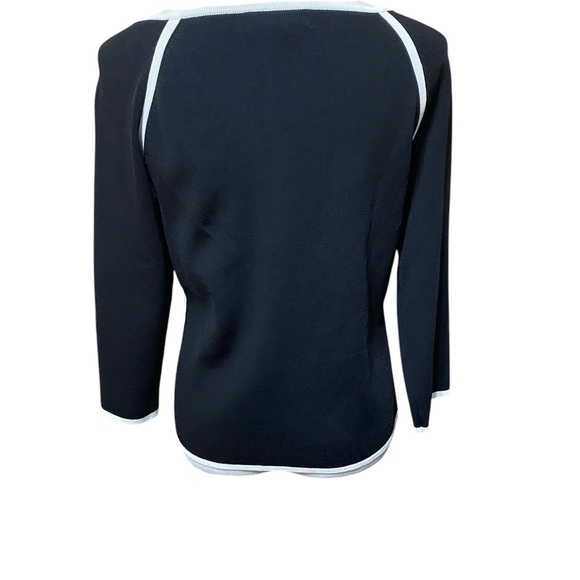 Cable & Gauge Contrast Knit Top - Picture 2 of 4